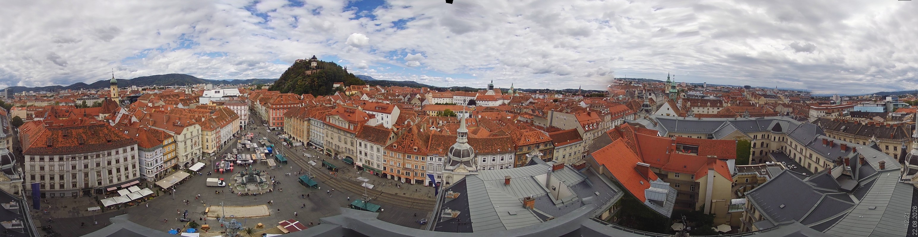 Archiv Foto Webcam Grazer Rathaus