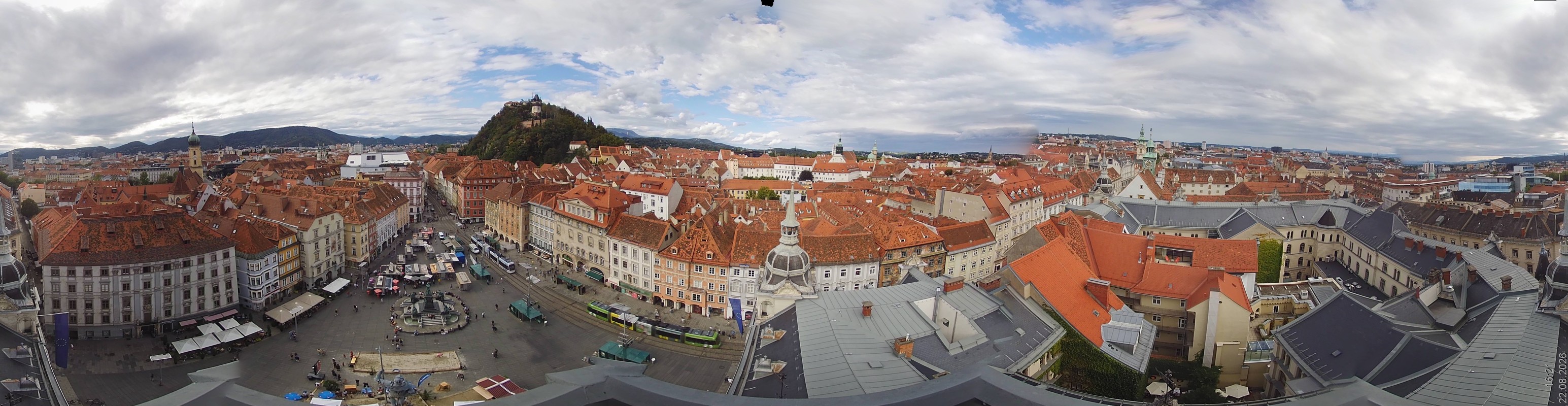 Archiv Foto Webcam Grazer Rathaus
