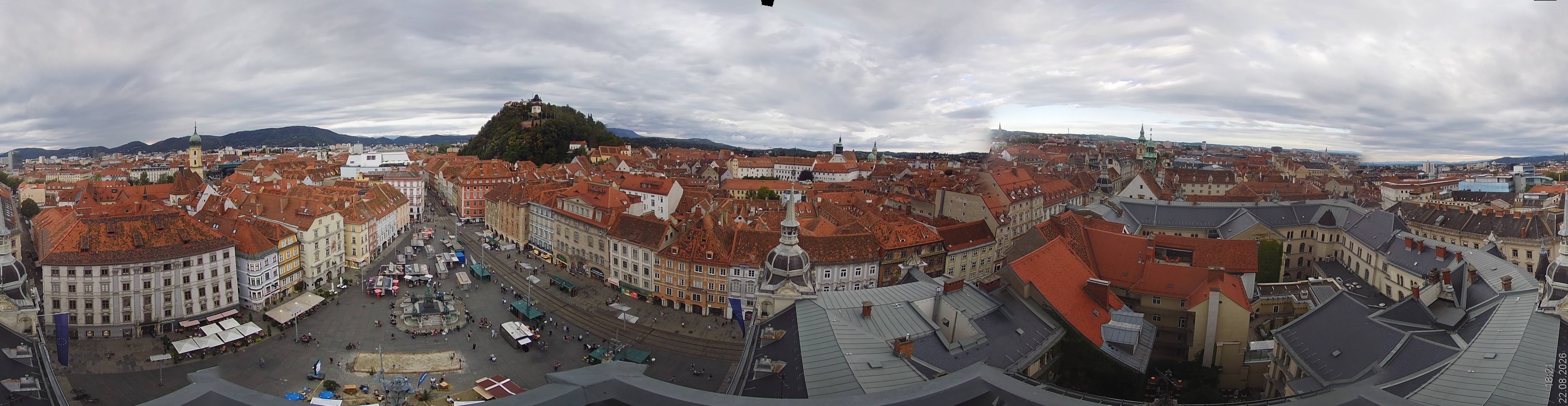 Archiv Foto Webcam Grazer Rathaus