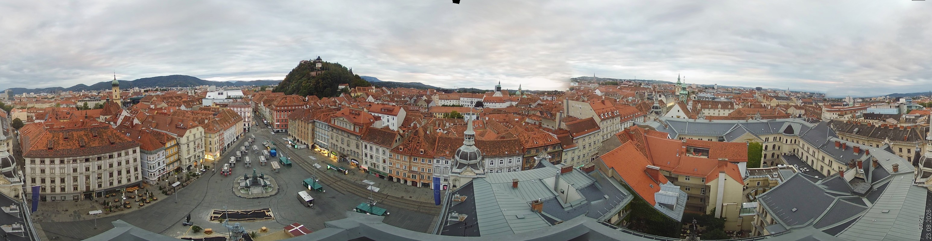 Archiv Foto Webcam Grazer Rathaus