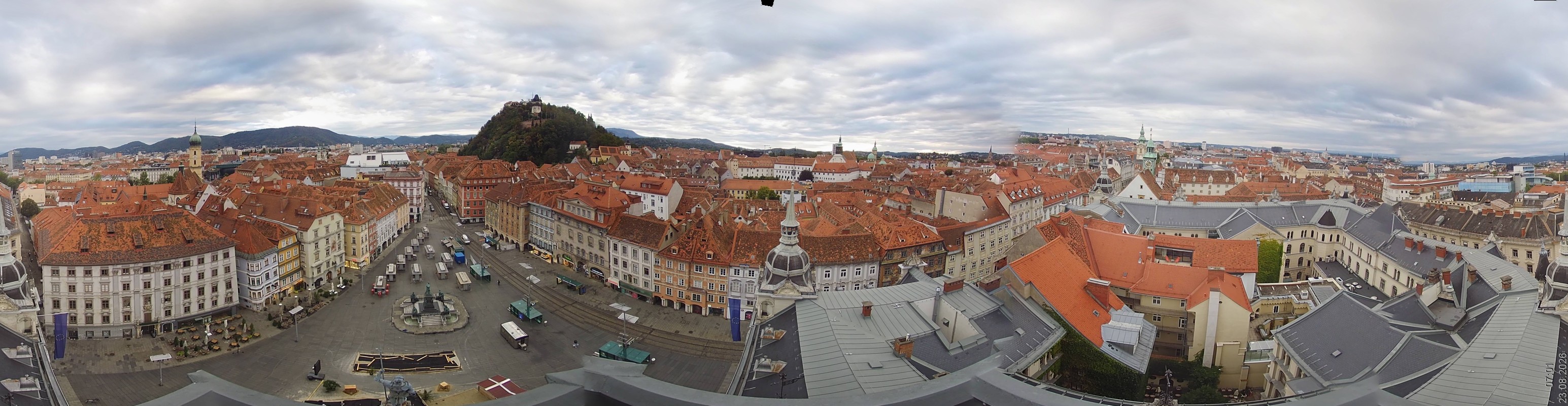 Archiv Foto Webcam Grazer Rathaus