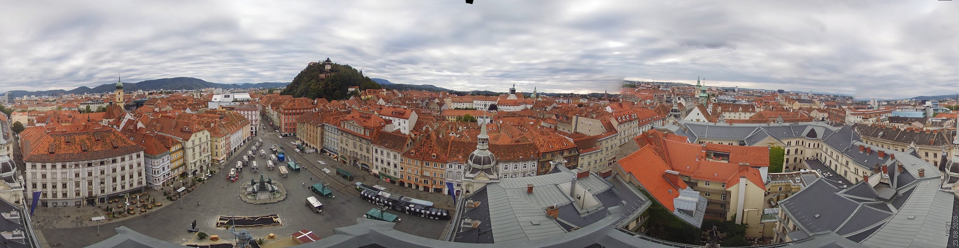 Archiv Foto Webcam Grazer Rathaus