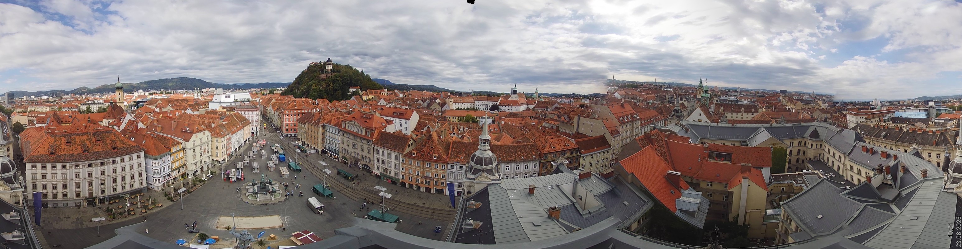 Archiv Foto Webcam Grazer Rathaus