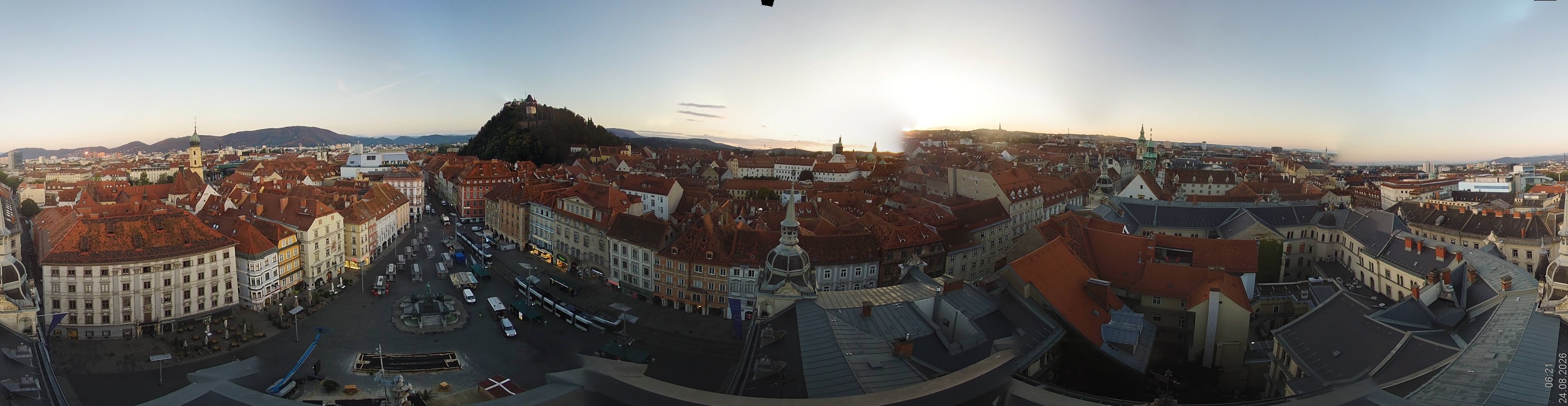 Archiv Foto Webcam Grazer Rathaus