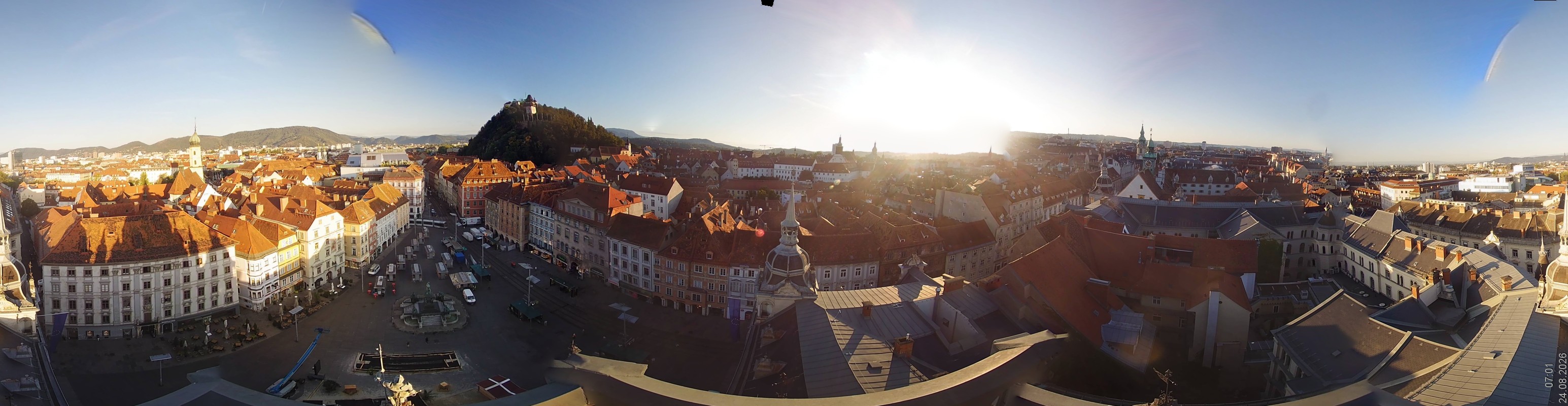Archiv Foto Webcam Grazer Rathaus