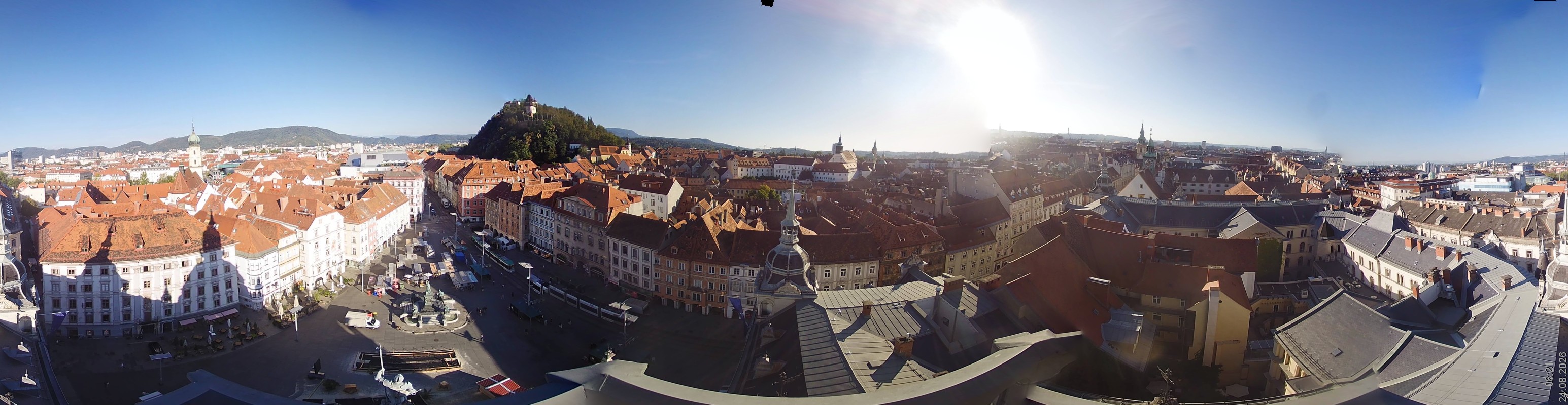 Archiv Foto Webcam Grazer Rathaus