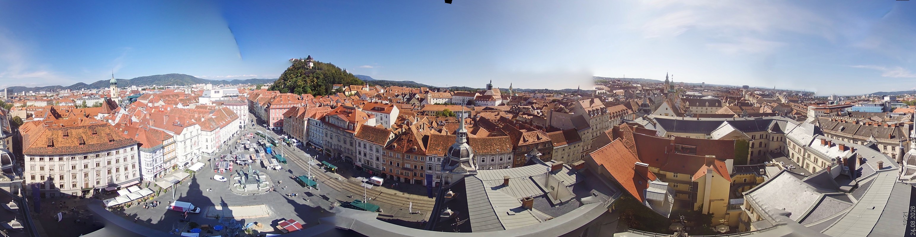 Archiv Foto Webcam Grazer Rathaus