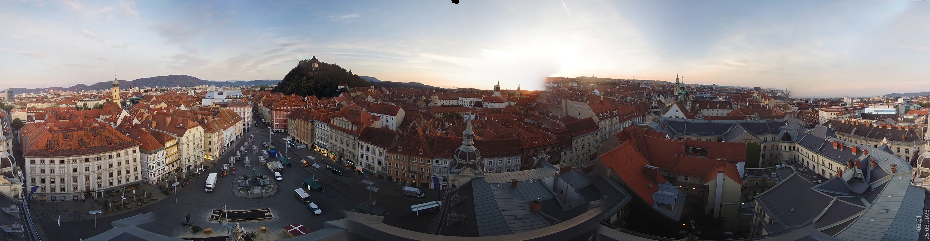 Archiv Foto Webcam Grazer Rathaus