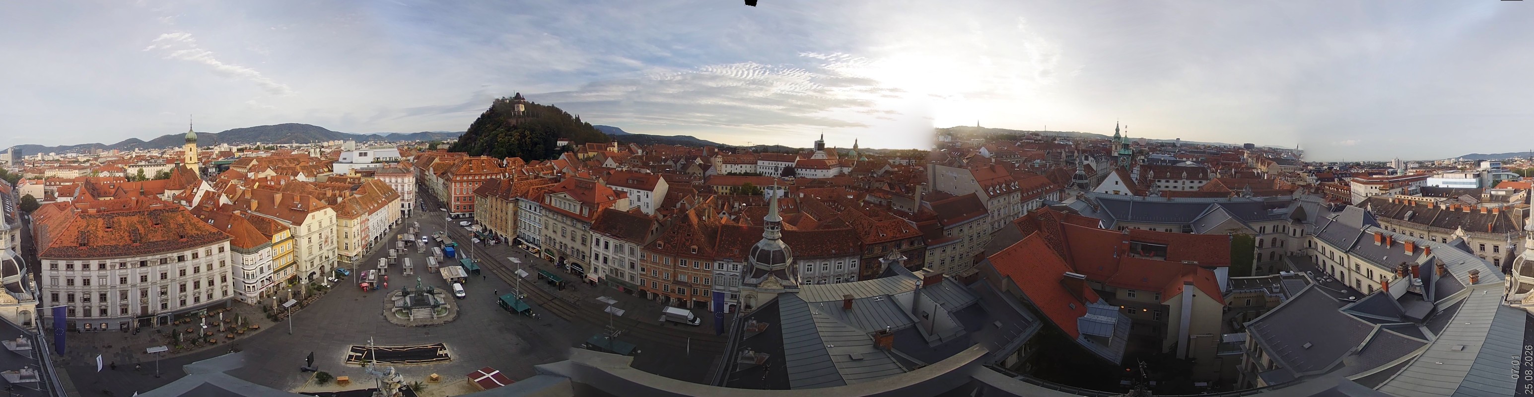Archiv Foto Webcam Grazer Rathaus