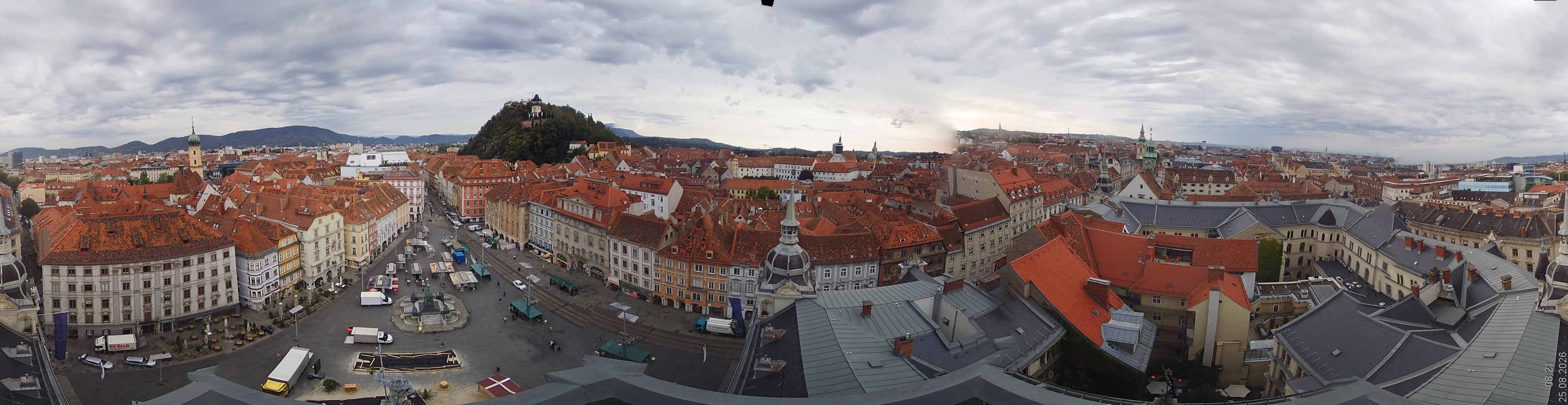 Archiv Foto Webcam Grazer Rathaus
