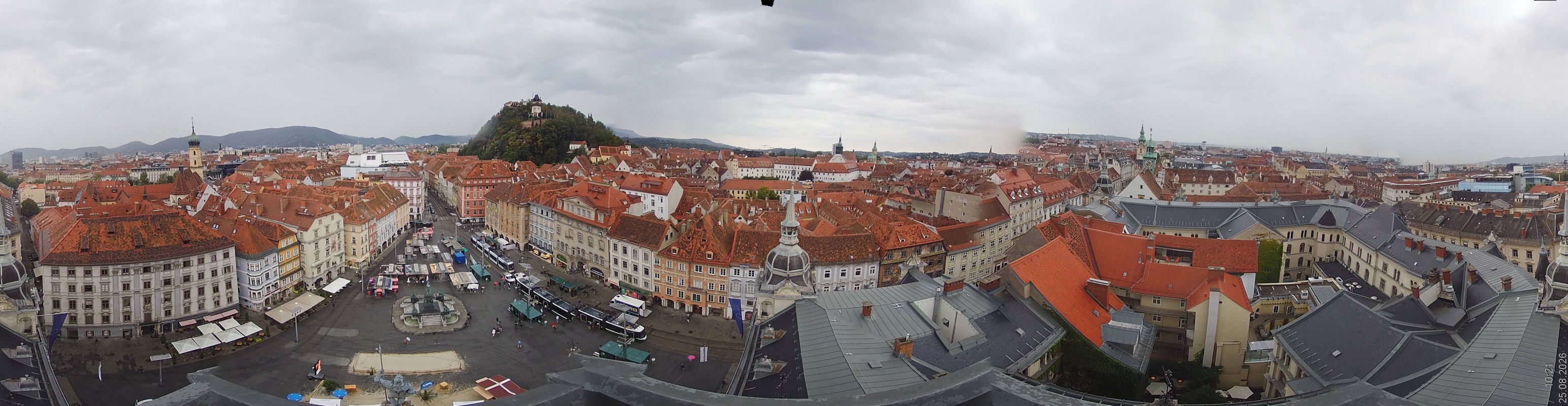Archiv Foto Webcam Grazer Rathaus