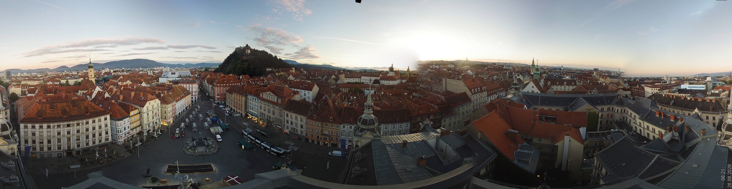 Archiv Foto Webcam Grazer Rathaus