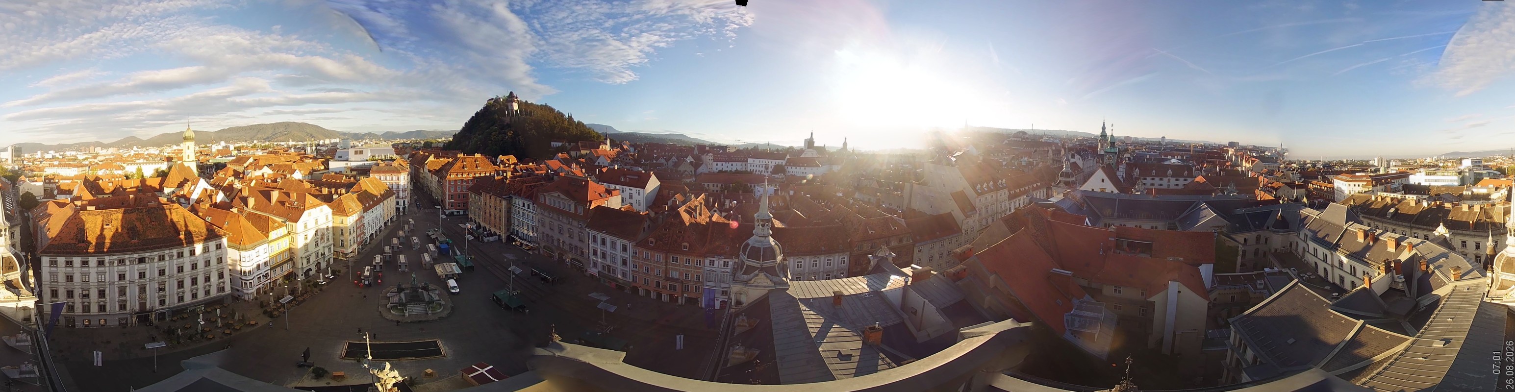 Archiv Foto Webcam Grazer Rathaus