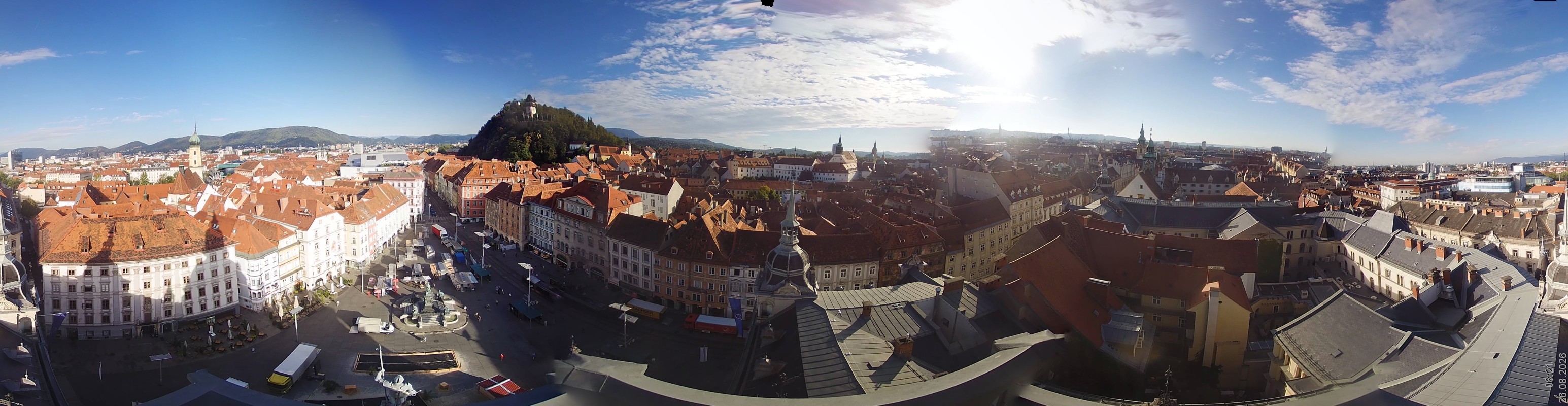 Archiv Foto Webcam Grazer Rathaus