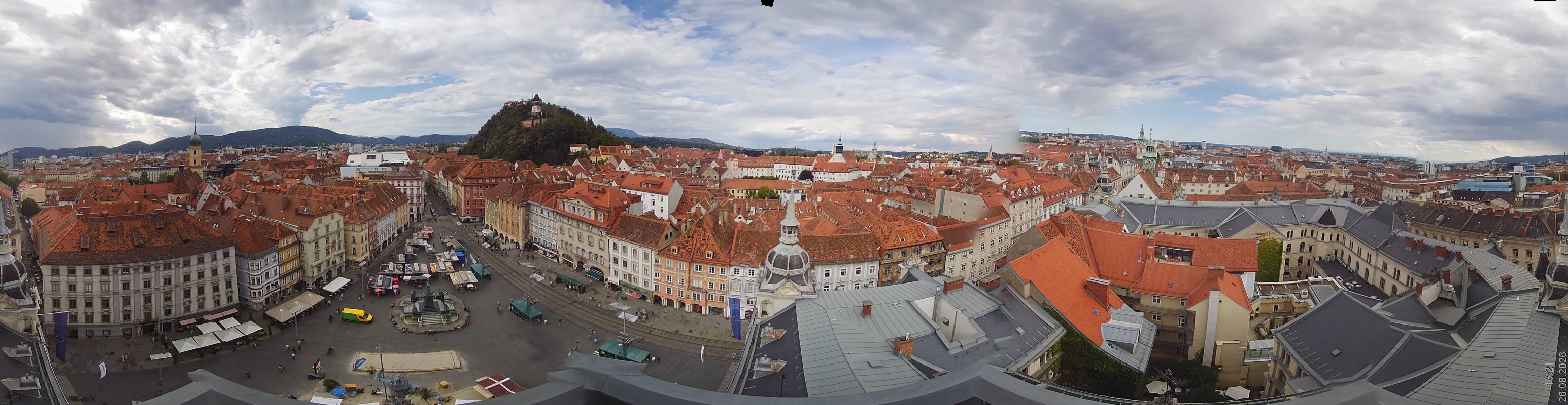 Archiv Foto Webcam Grazer Rathaus