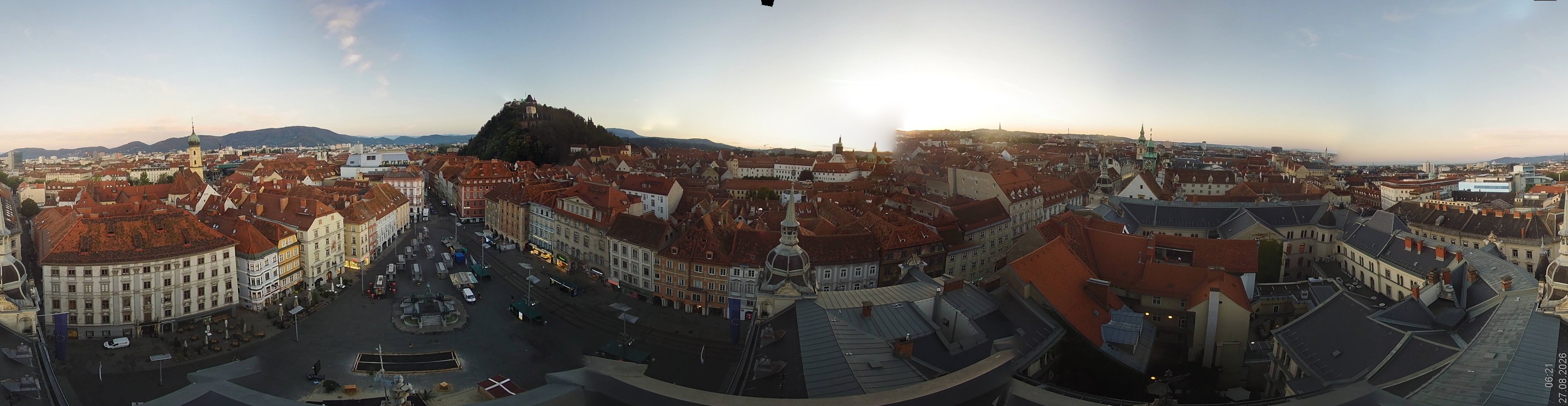 Archiv Foto Webcam Grazer Rathaus