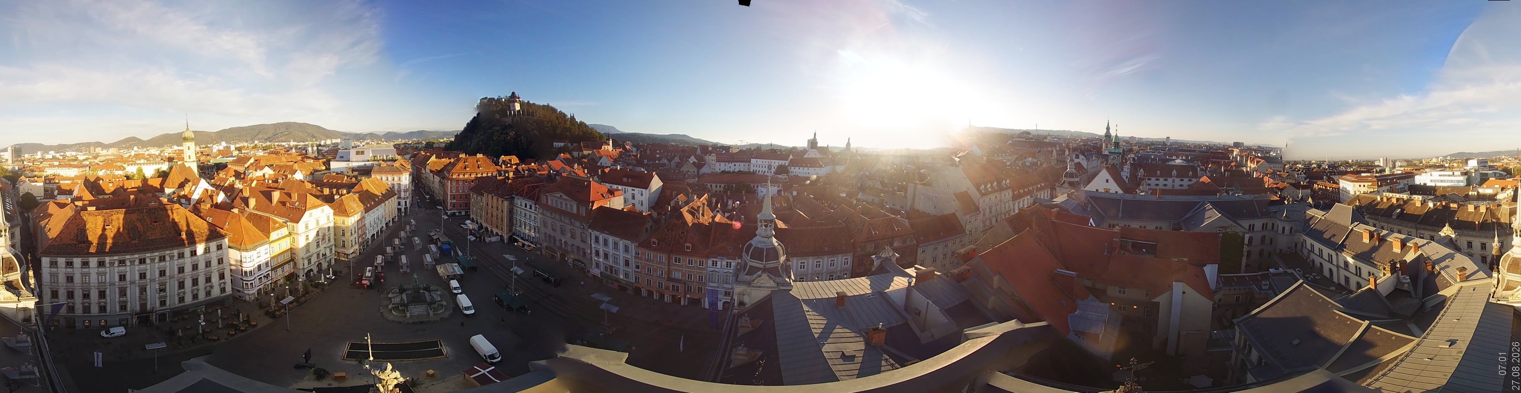 Archiv Foto Webcam Grazer Rathaus