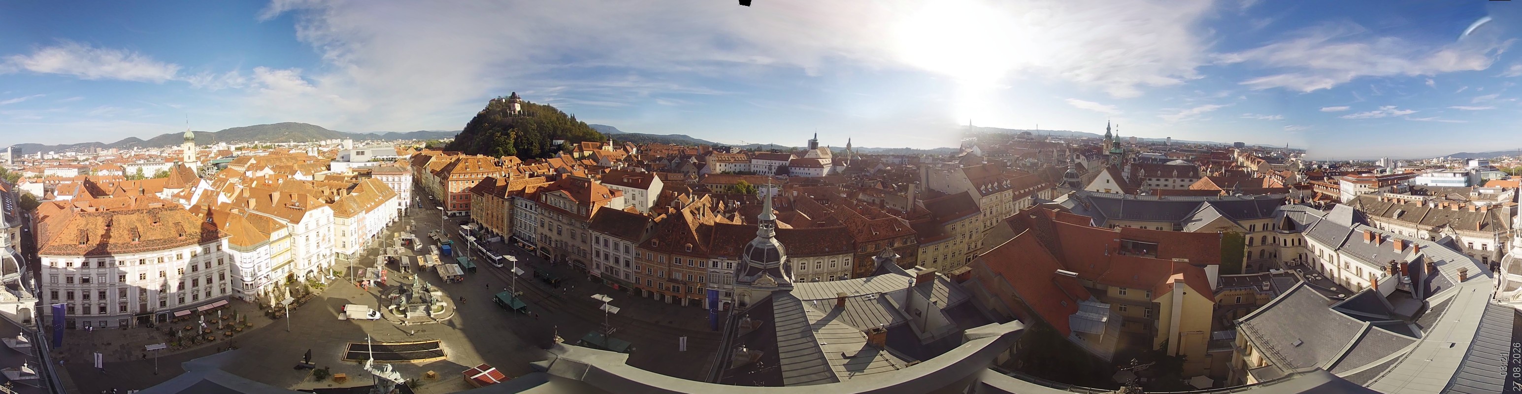 Archiv Foto Webcam Grazer Rathaus
