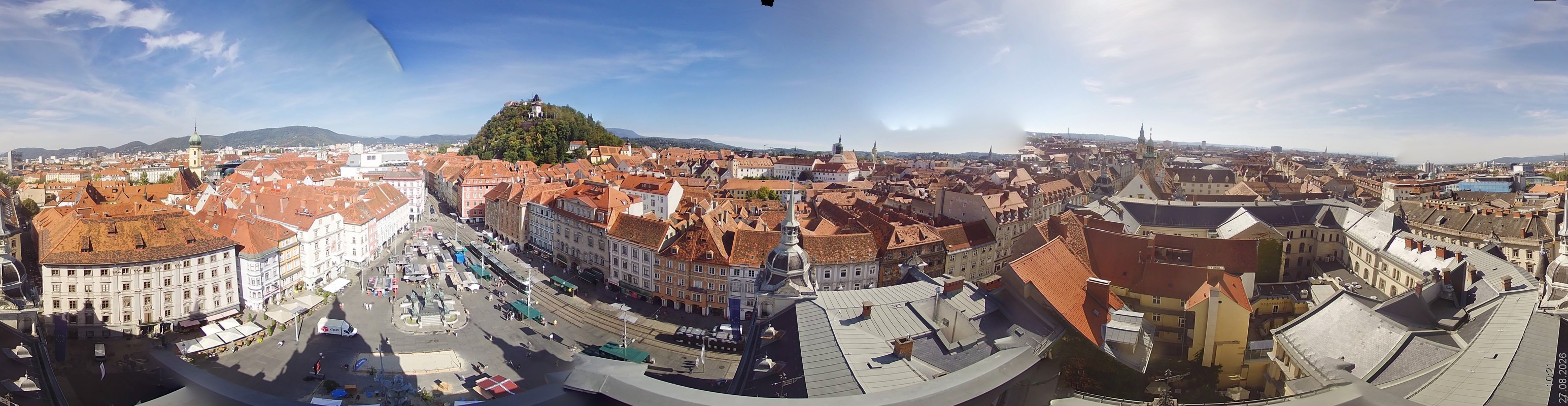 Archiv Foto Webcam Grazer Rathaus