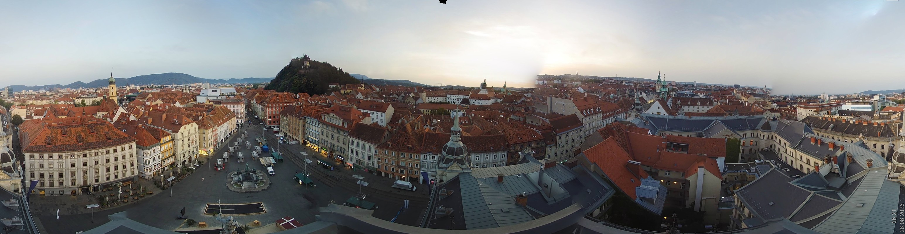 Archiv Foto Webcam Grazer Rathaus