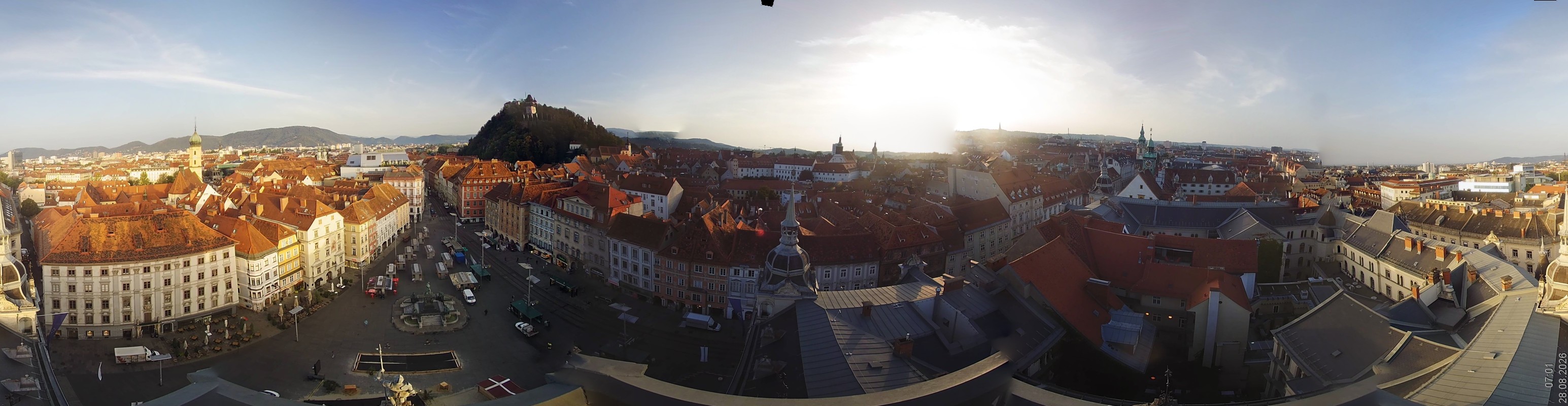 Archiv Foto Webcam Grazer Rathaus