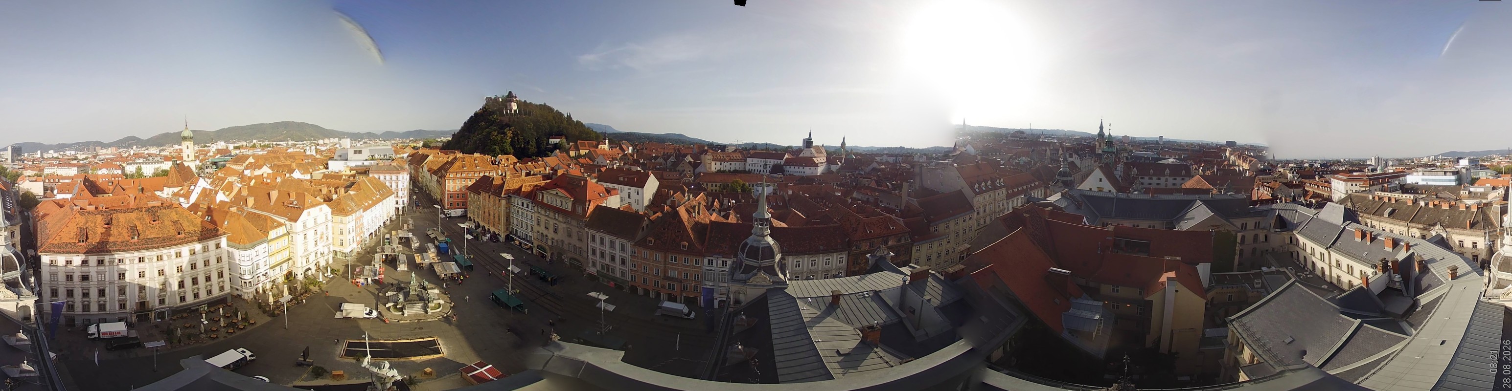 Archiv Foto Webcam Grazer Rathaus