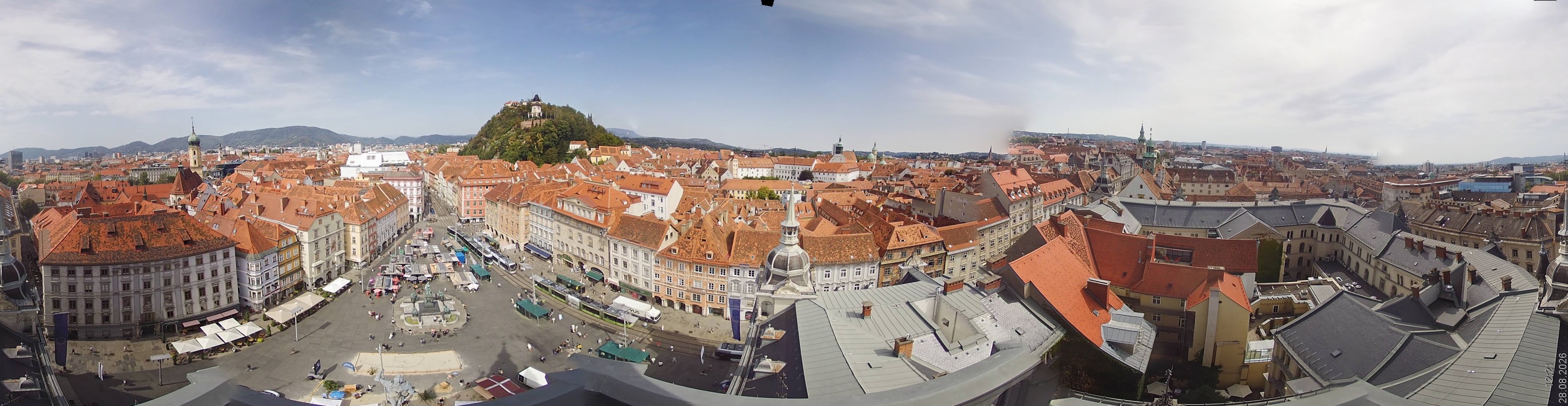 Archiv Foto Webcam Grazer Rathaus
