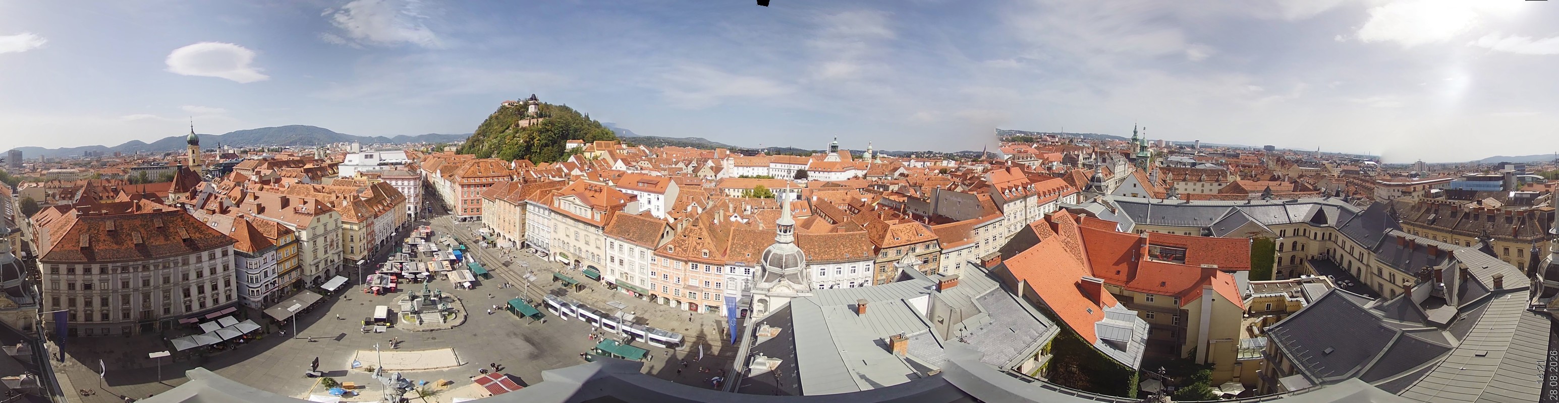 Archiv Foto Webcam Grazer Rathaus