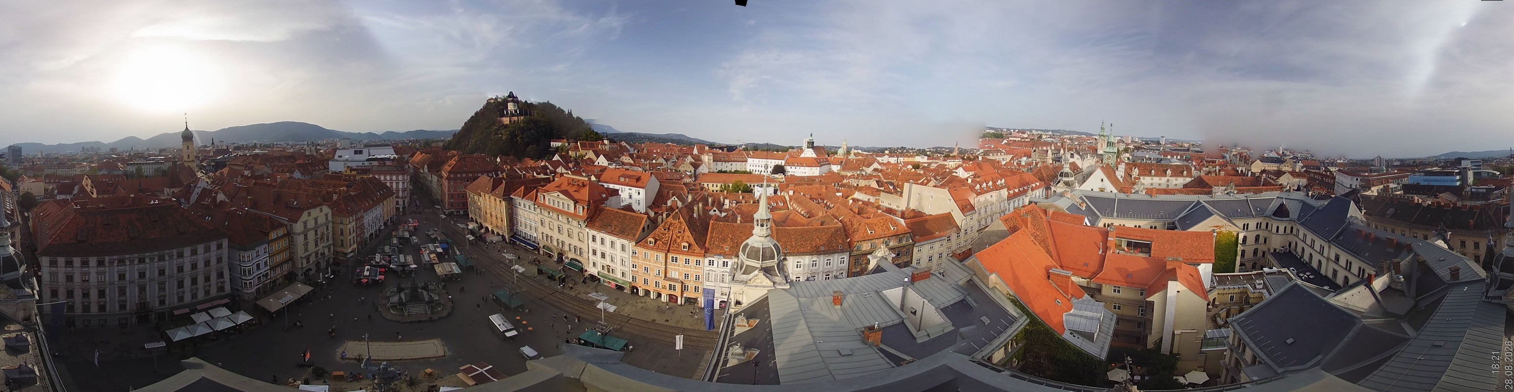 Archiv Foto Webcam Grazer Rathaus
