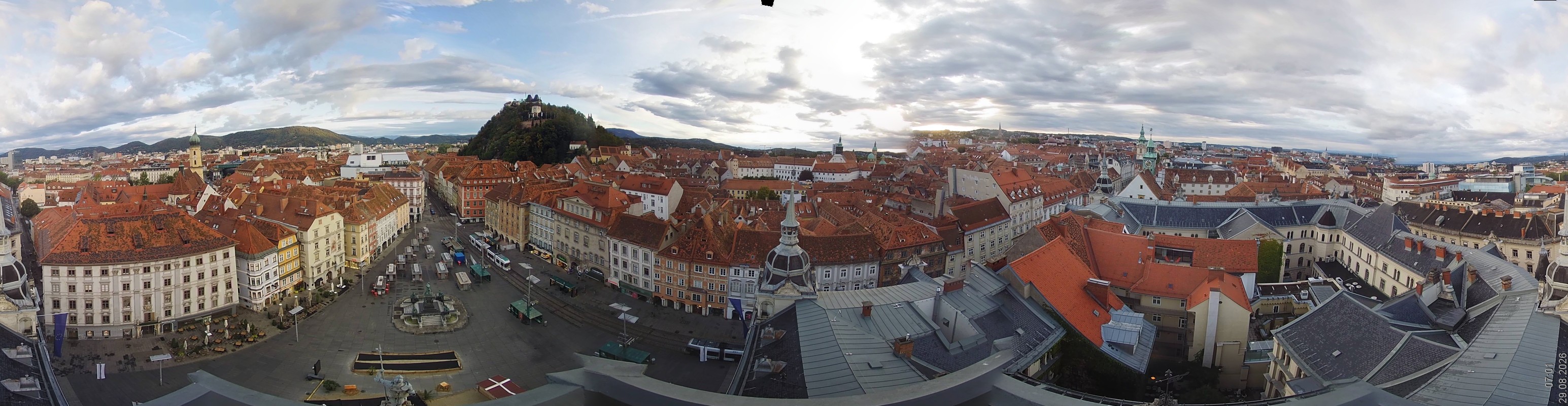 Archiv Foto Webcam Grazer Rathaus