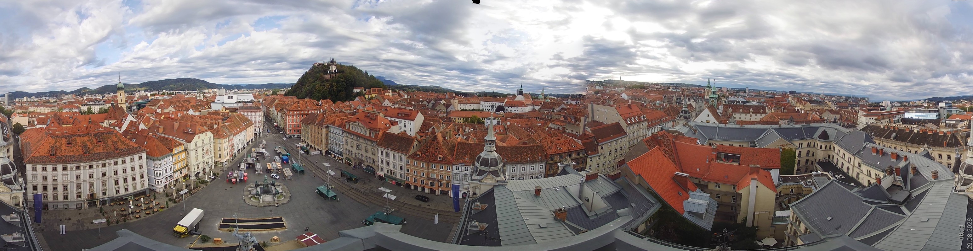 Archiv Foto Webcam Grazer Rathaus