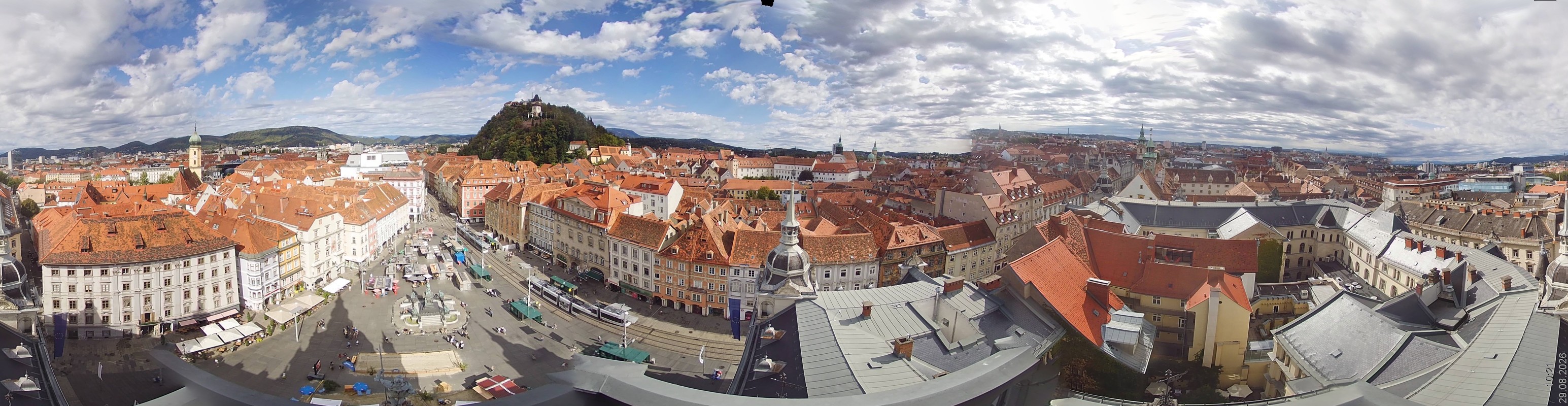 Archiv Foto Webcam Grazer Rathaus