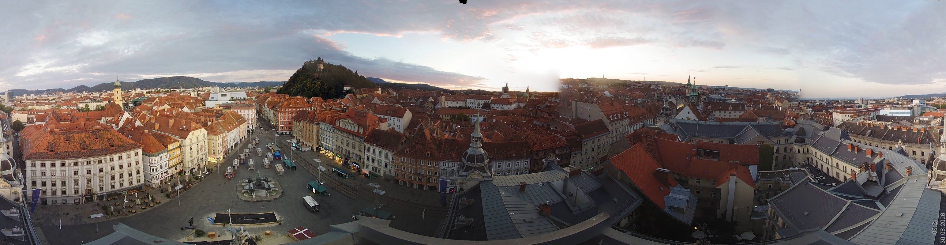 Archiv Foto Webcam Grazer Rathaus
