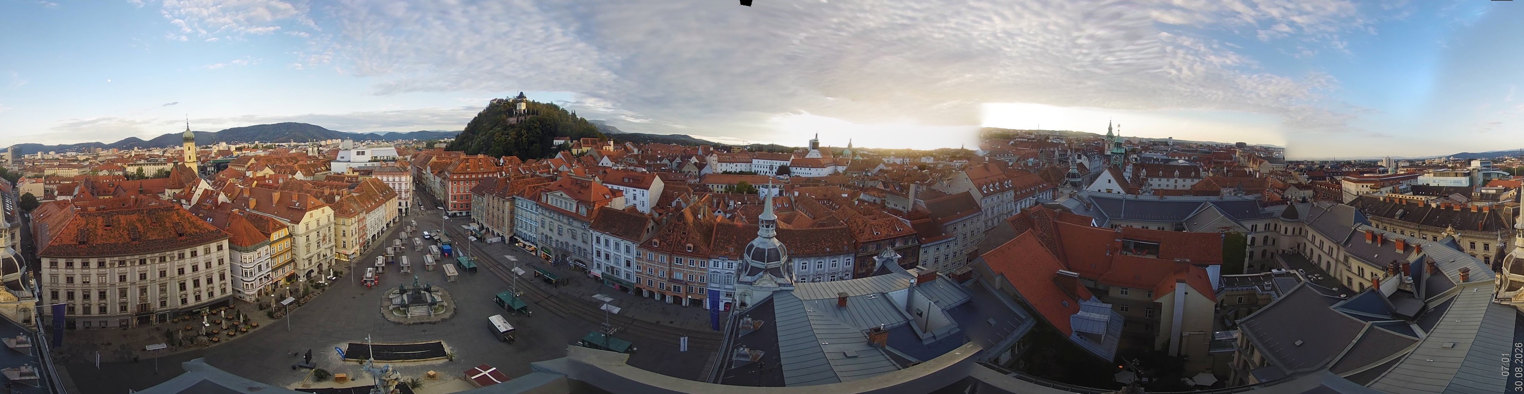 Archiv Foto Webcam Grazer Rathaus