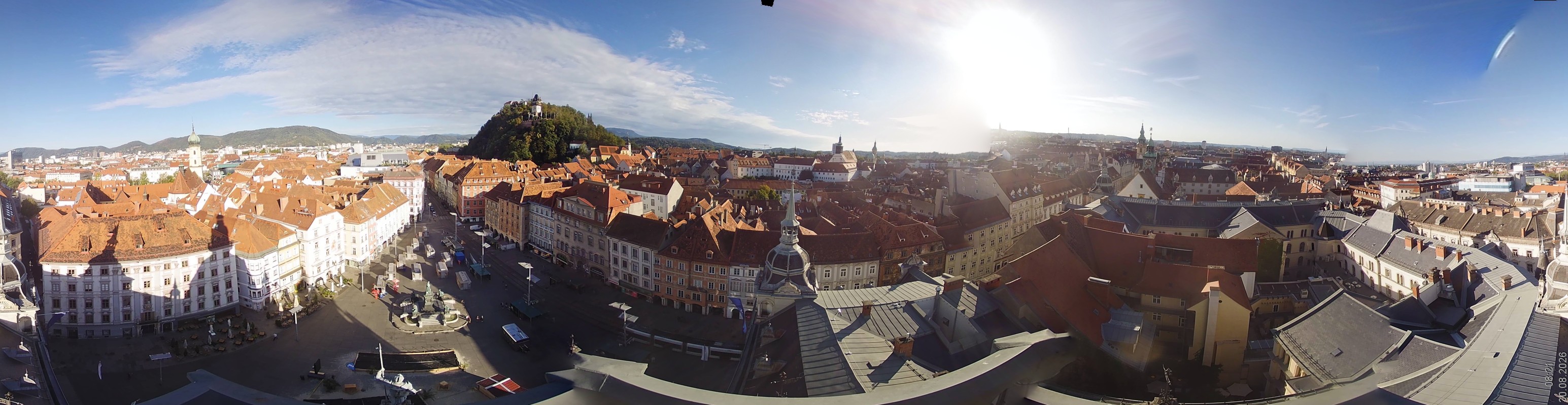 Archiv Foto Webcam Grazer Rathaus