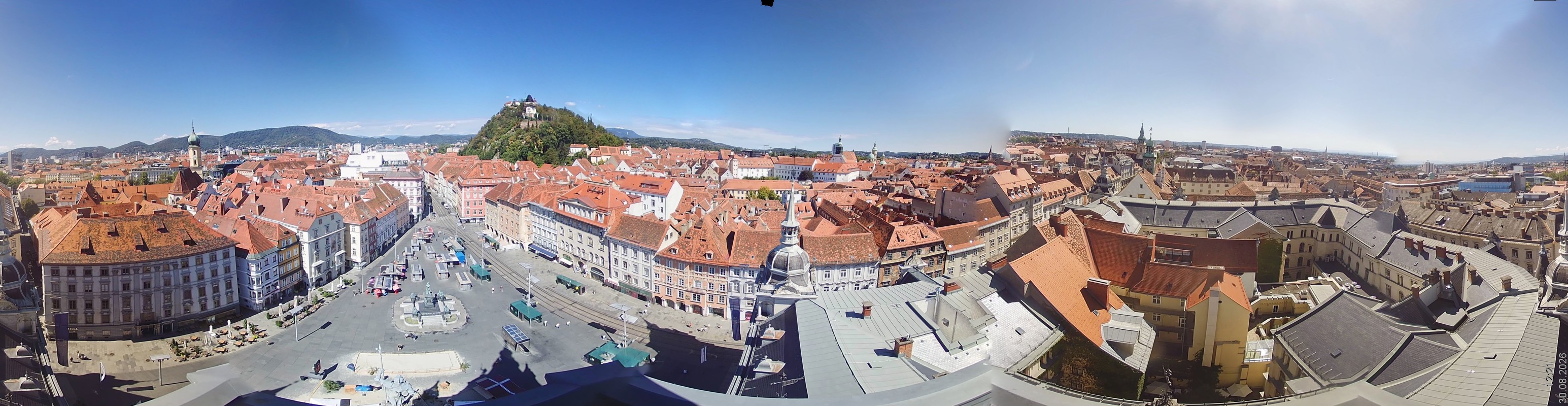 Archiv Foto Webcam Grazer Rathaus