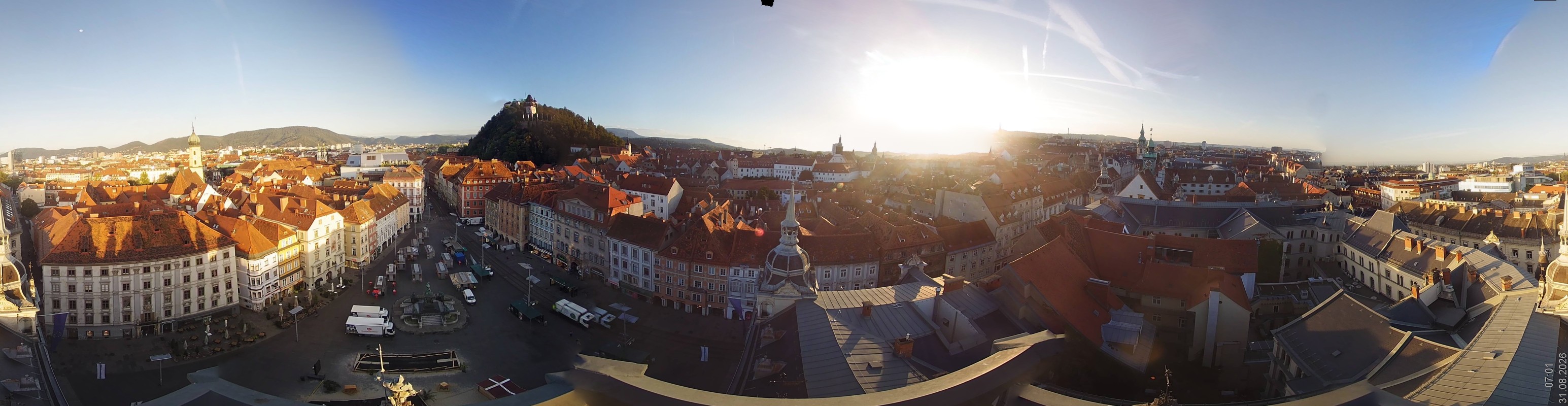 Archiv Foto Webcam Grazer Rathaus