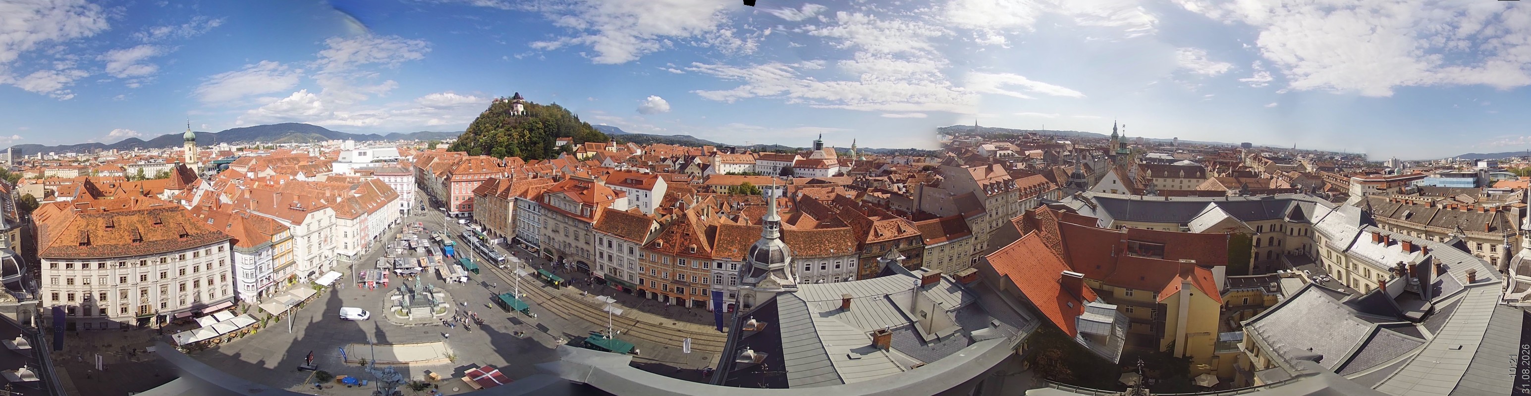 Archiv Foto Webcam Grazer Rathaus