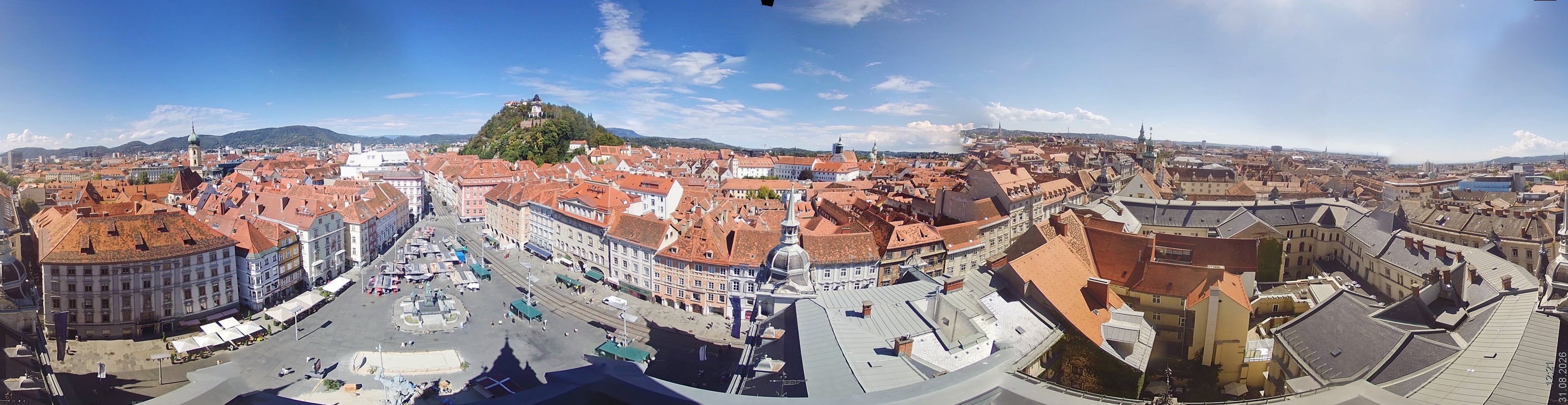 Archiv Foto Webcam Grazer Rathaus