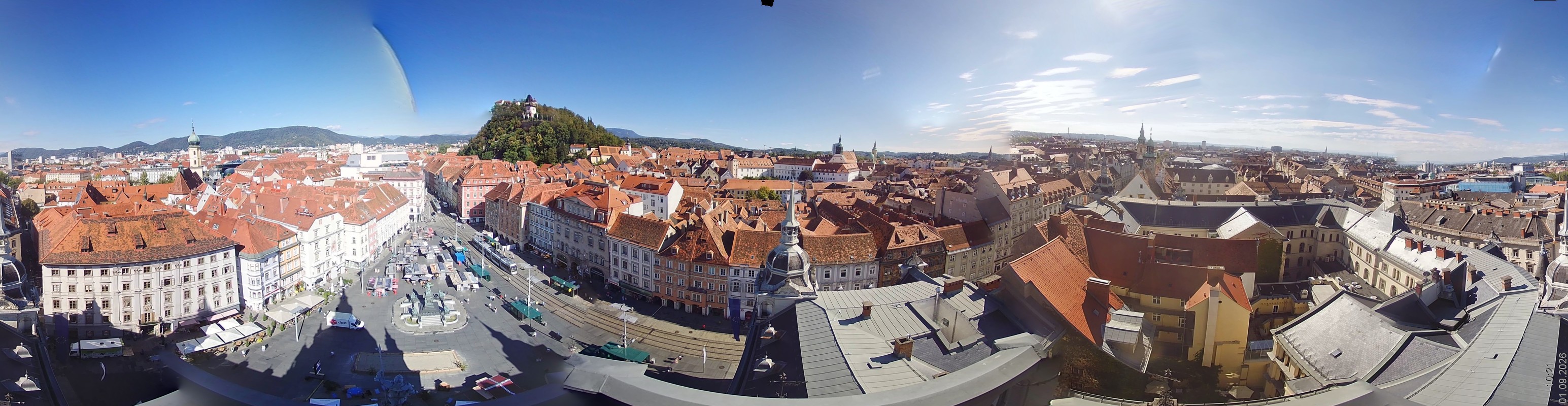 Archiv Foto Webcam Grazer Rathaus