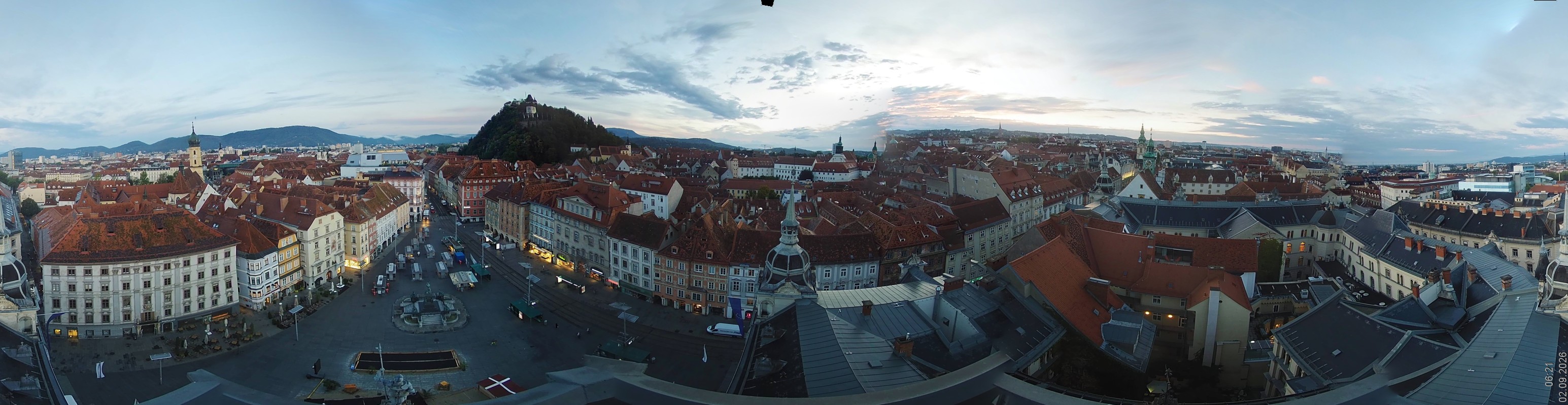 Archiv Foto Webcam Grazer Rathaus