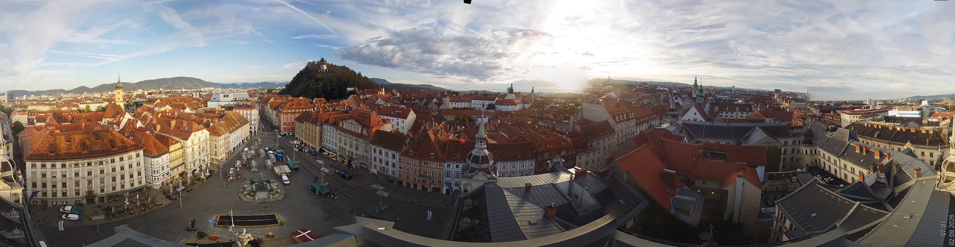 Archiv Foto Webcam Grazer Rathaus