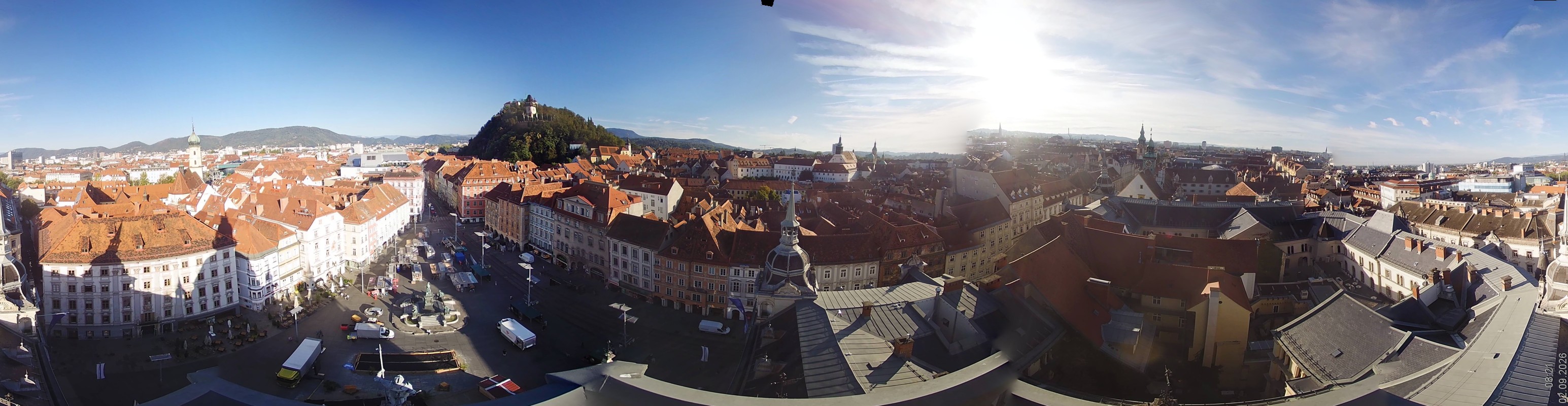 Archiv Foto Webcam Grazer Rathaus