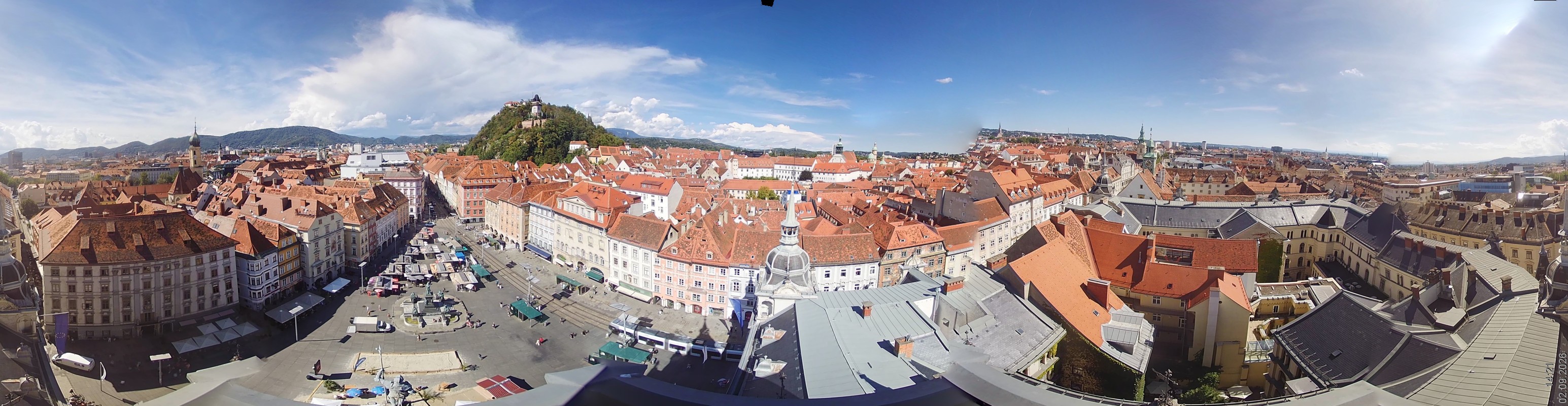 Archiv Foto Webcam Grazer Rathaus