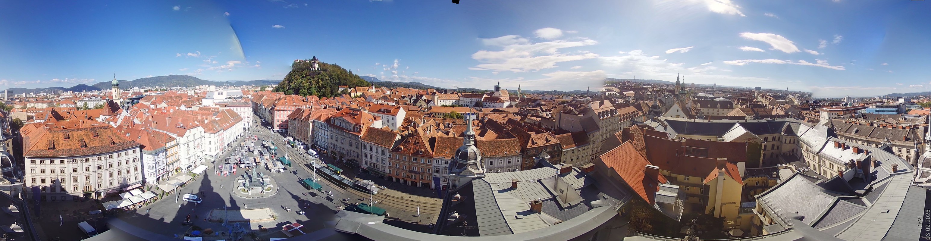 Archiv Foto Webcam Grazer Rathaus