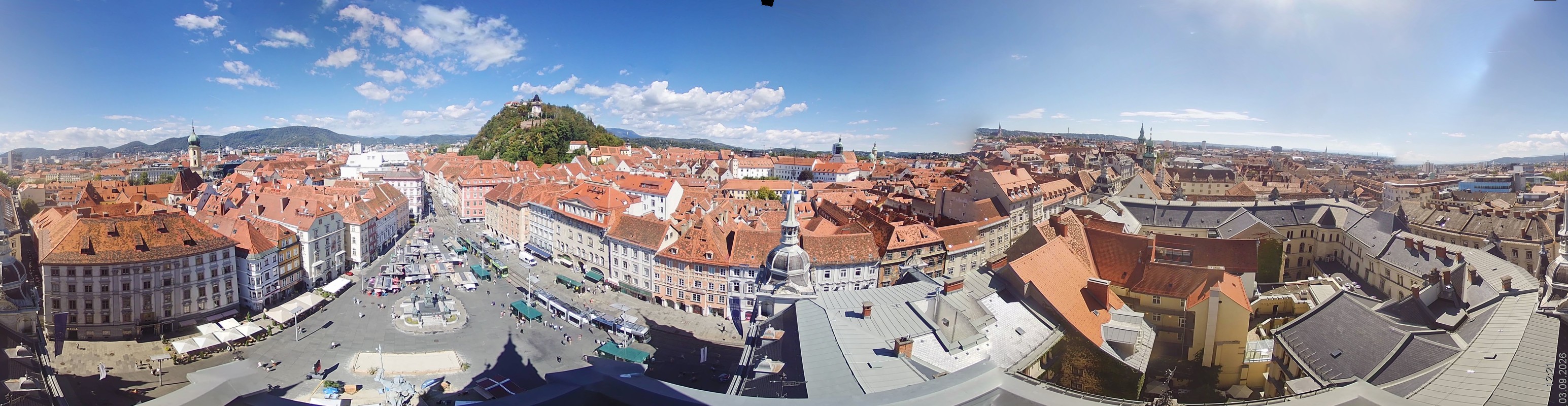 Archiv Foto Webcam Grazer Rathaus