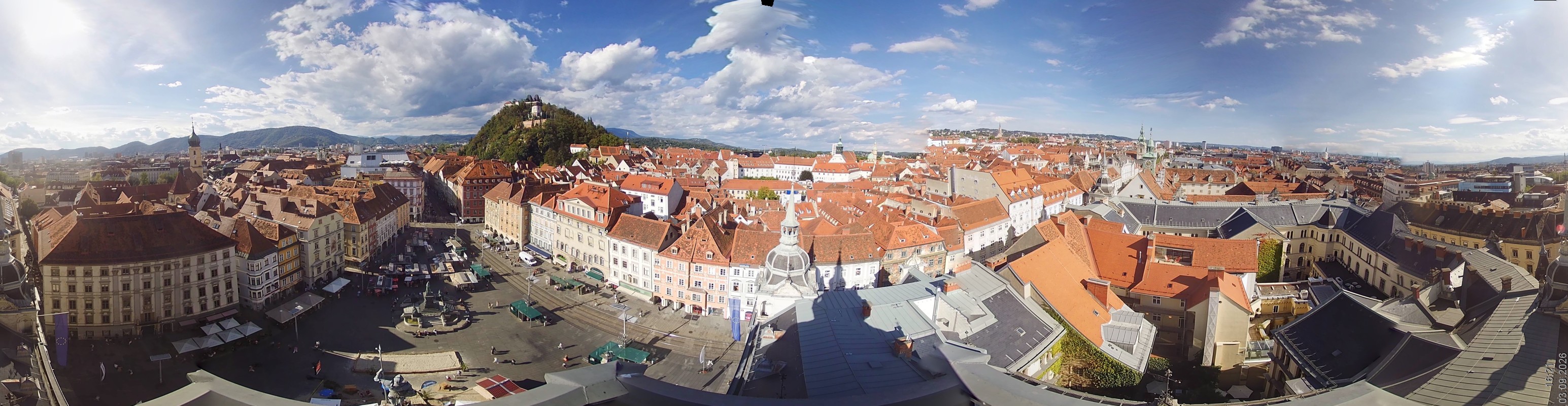 Archiv Foto Webcam Grazer Rathaus