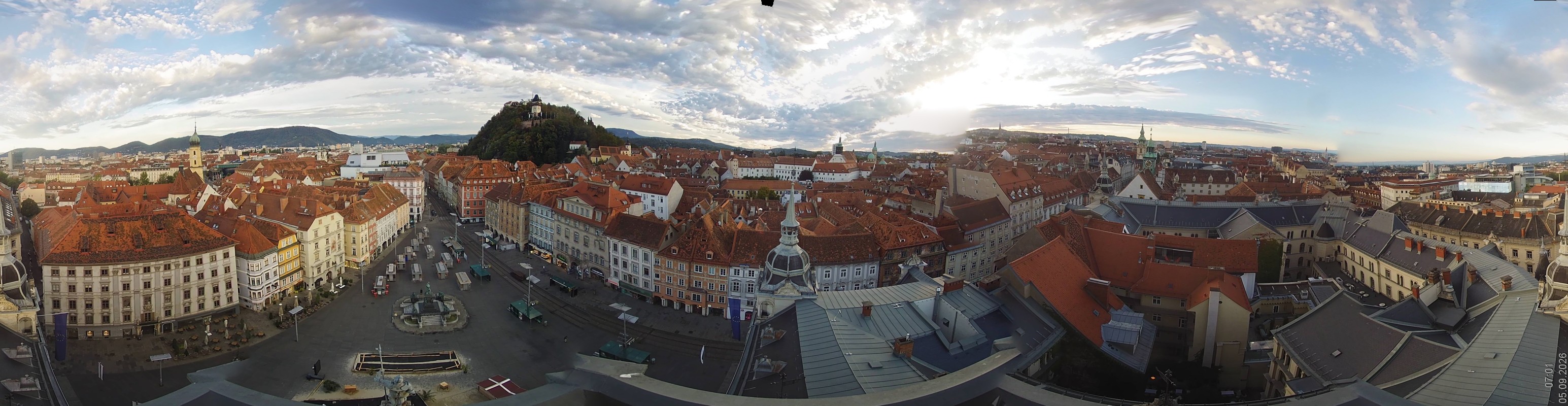 Archiv Foto Webcam Grazer Rathaus