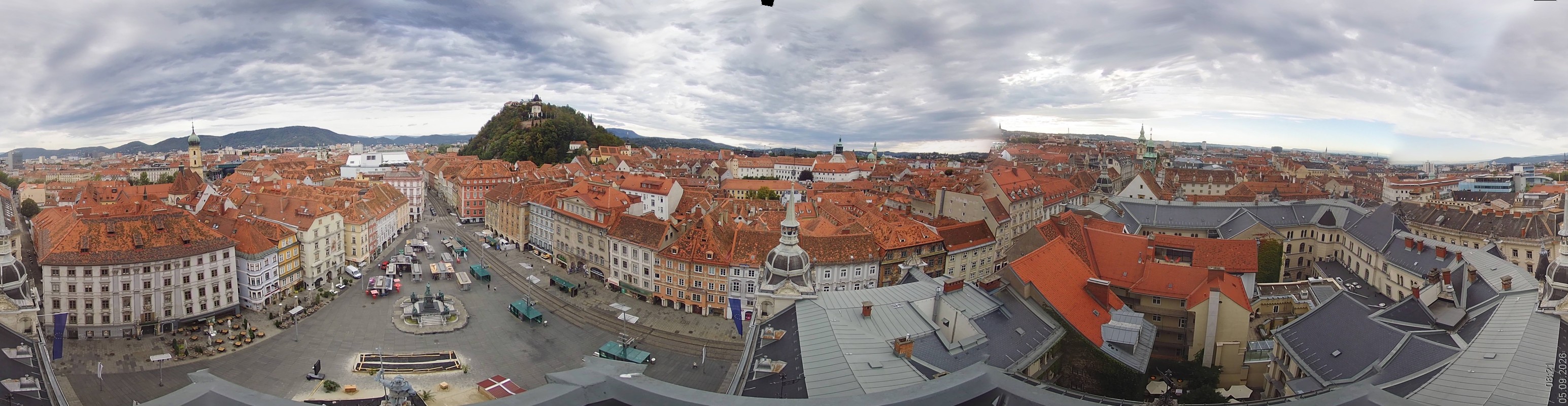 Archiv Foto Webcam Grazer Rathaus
