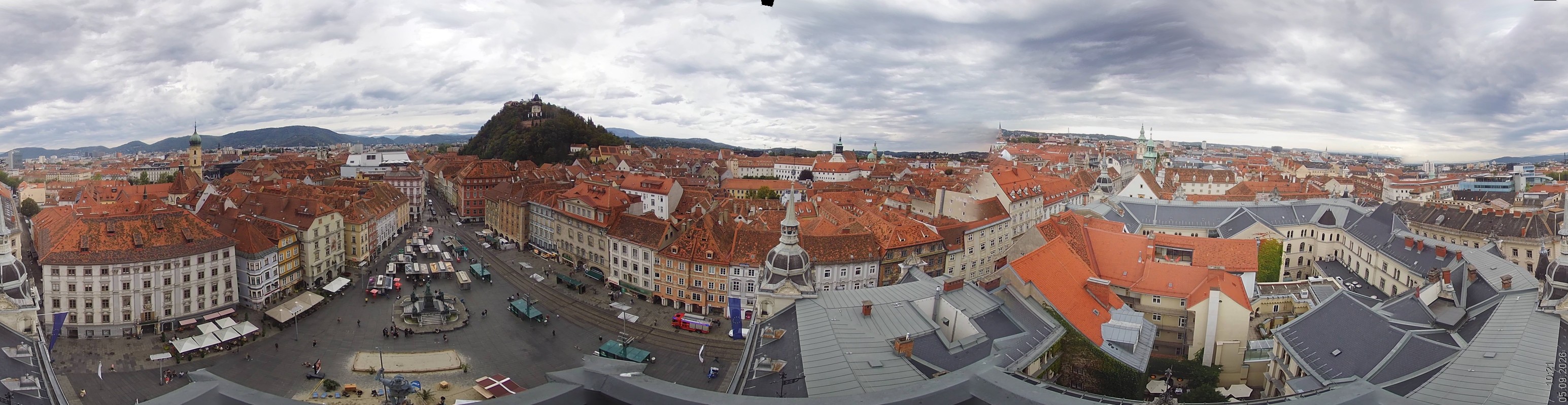 Archiv Foto Webcam Grazer Rathaus